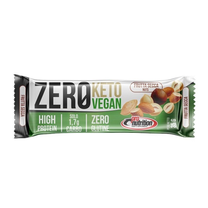 Pro Nutrition Barr Vegan Zero Ketofrutta secca 35 gr