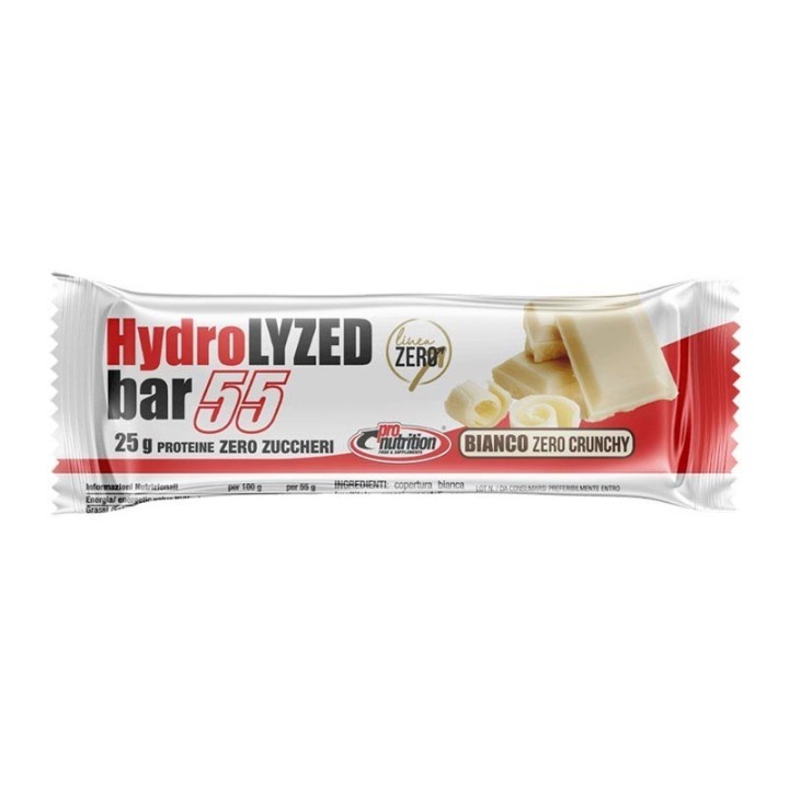 Pro nutrition Barrette Hydrolized 55gr bianco cruncky
