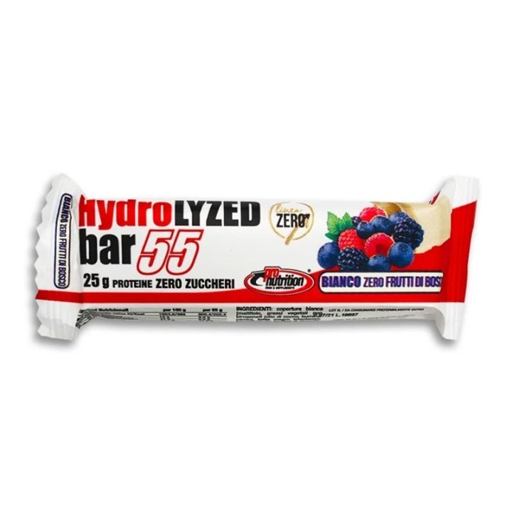 Pro nutrition Barrette Hydrolized 55gr bianco e frutti di bosco