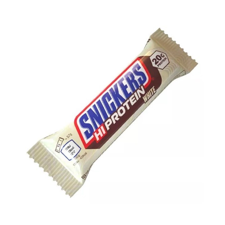 Snickers Hi-Protein barretta proteica White Chocolate Peanut 57gr