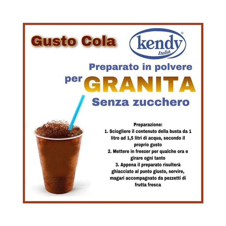 Kendy Preparato in polvere per granita Cola 180gr