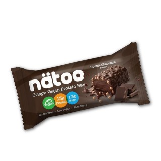 Natoo Doppio Cioccolato Vegan Protein Bar 50g - Doppio Gusto, Doppio Piacere