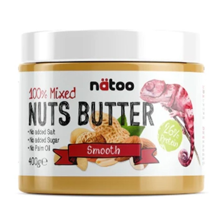 Natoo Mixed Nuts Butter Smooth 400g - Crema di Noci Assortite per una Colazione Energetica
