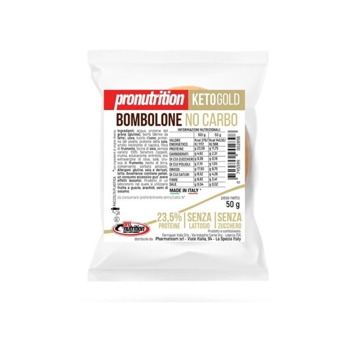 Pro Nutrition Bombolone Keto Nocarbo 50g