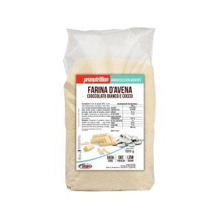 Pro Nutrition Farina di Avena Bianco Cocco 1KG | Gusto tropicale per la tua colazione