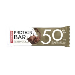Nutrend Protein Bar 50 Chocolate, 50 g | Snack Proteico al gusto di cioccolato