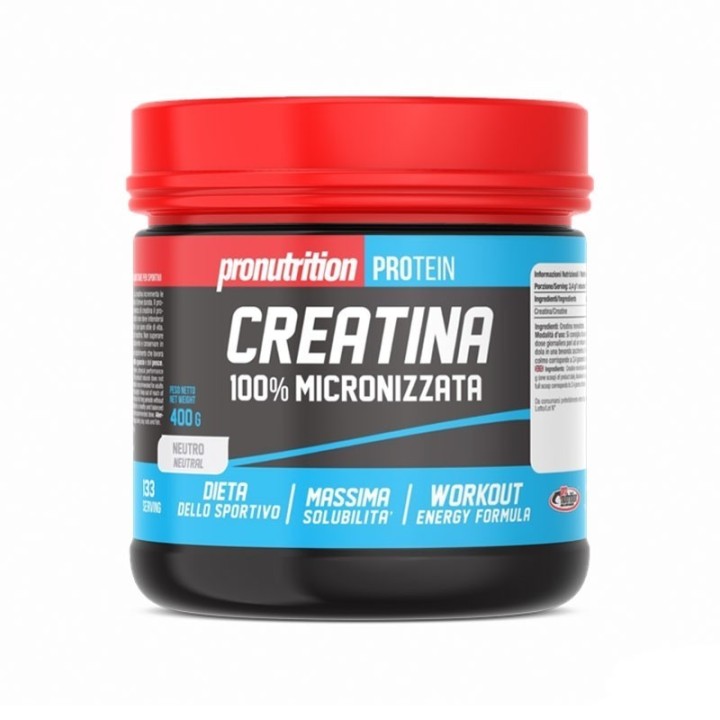 PRO NUTRITION CREATINA MICRONIZZATA 400GR - Integratore per Aumentare la Forza e l'Energia
