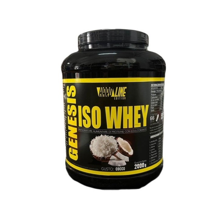Hard Line Genesis Iso Whey Cocco 2000g | Proteine Isolate per il Recupero