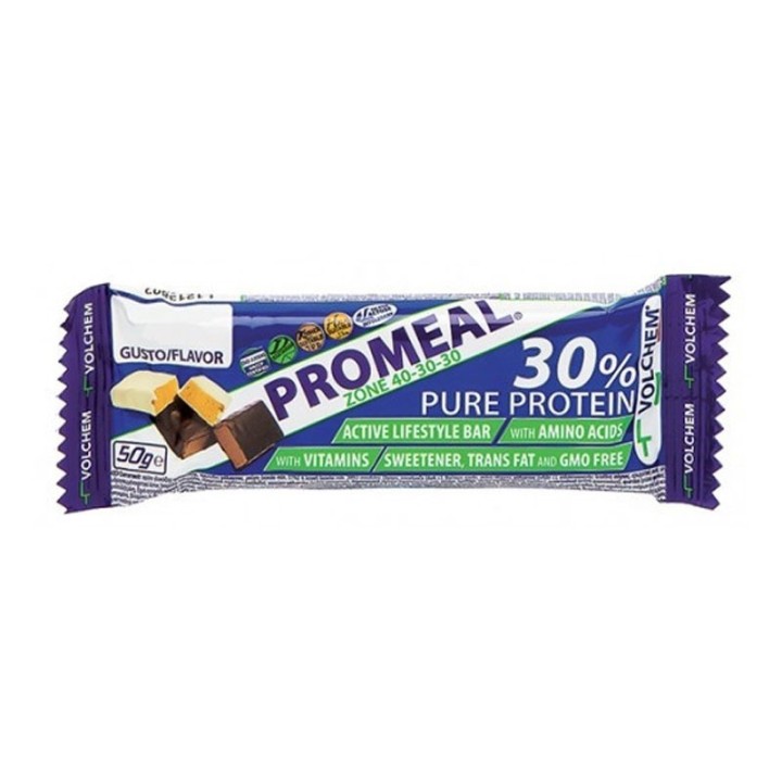 Volchem Promeal Z 40-30-30 Barretta Proteica Pistacchio 50g | Snack Proteico Bilanciato