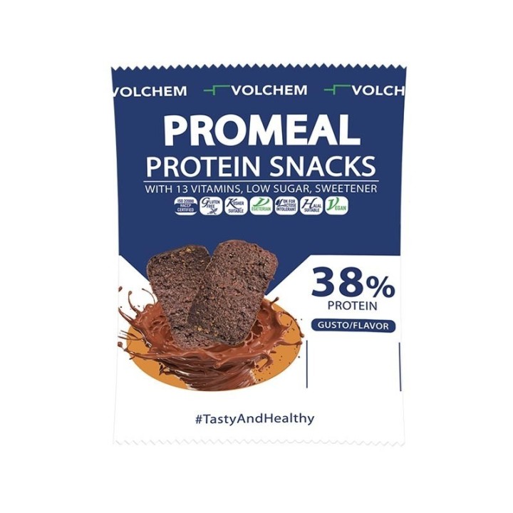 Volchem Promeal Protein Snacks 38% Amaretto | Snack proteici gusto Amaretto