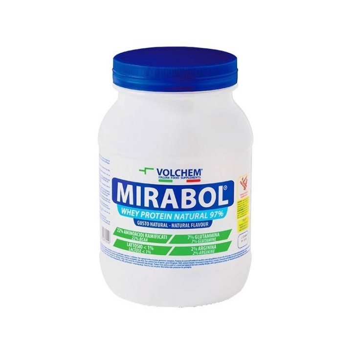 Volchem Mirabol Whey Protein 94 Natural 750g - Proteine Pure per Muscoli