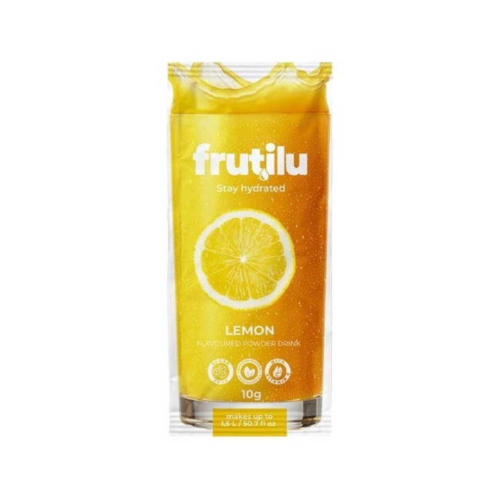 Frutilu Bevanda Istantanea Limone 10g | Bevanda Rinfrescante e Salutare