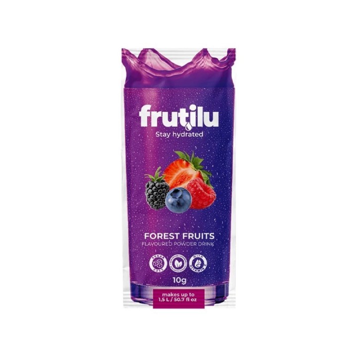 Frutilu Bevanda Istantanea ai Frutti di Bosco 10g | Bevanda Rinfrescante e Salutare