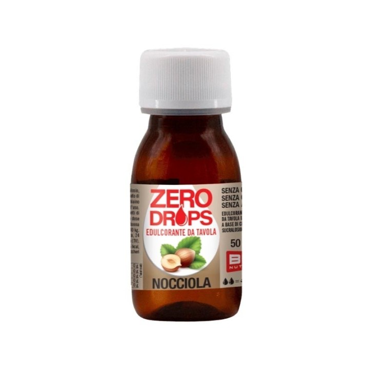 BPR Nutrition Zero Drops Nocciola | Edulcorante Liquido Zero Kcal | 50ml