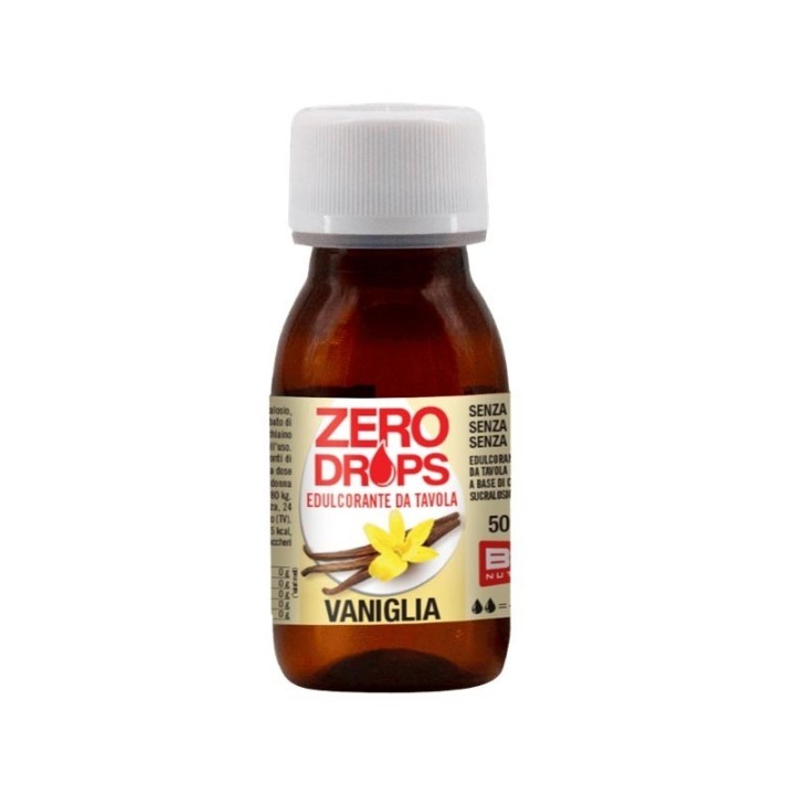 BPR Nutrition Zero Drops Vaniglia | Edulcorante Liquido Zero Kcal | 50ml