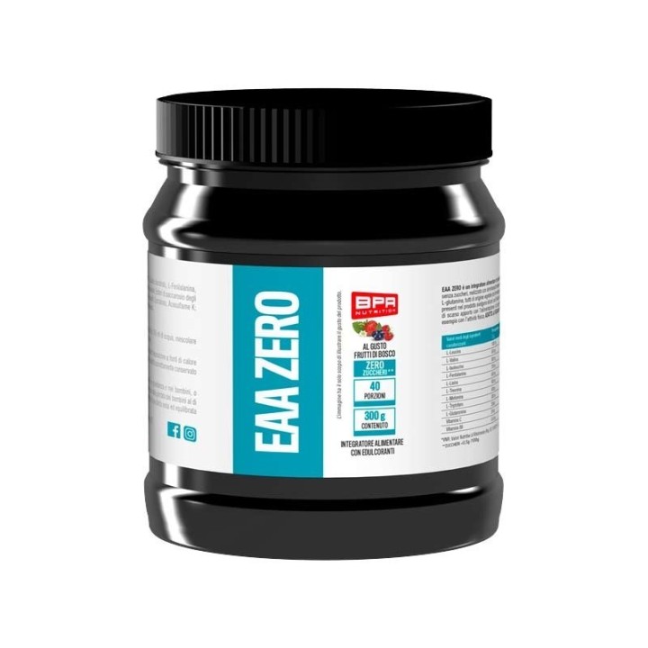 BPR Nutrition EAA Zero Frutti di Bosco | Integratore di Amminoacidi Essenziali 300g