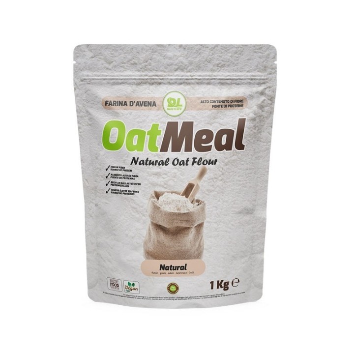 Daily Life Farina D'avena OatMeal Natural 1kg – Farina di Avena Naturale