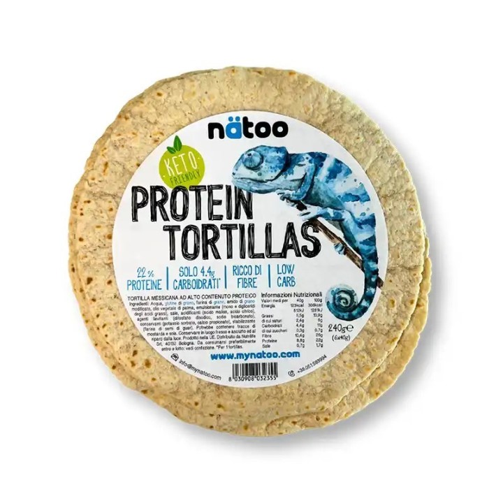 Natoo Protein Tortillas Low Carb - 6 piadine proteiche e a basso contenuto di carboidrati
