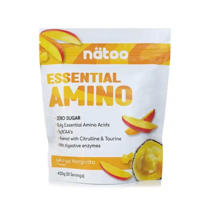 Natoo Essential Amino Mango Margarita - 300g - Aminoacidi Essenziali per il Recupero e la Performance