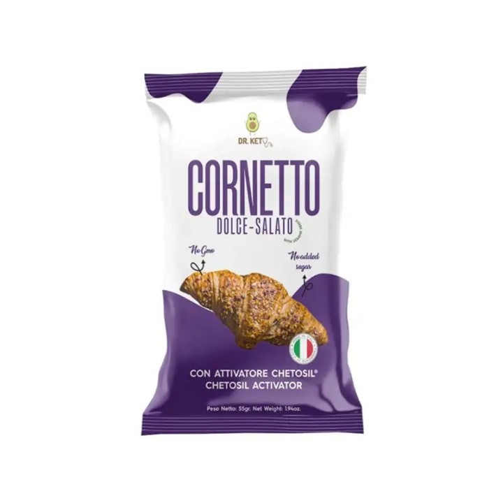 Dr. Keto Cornetto Dolce-Salato - Low Carb & Senza Zuccheri 55g