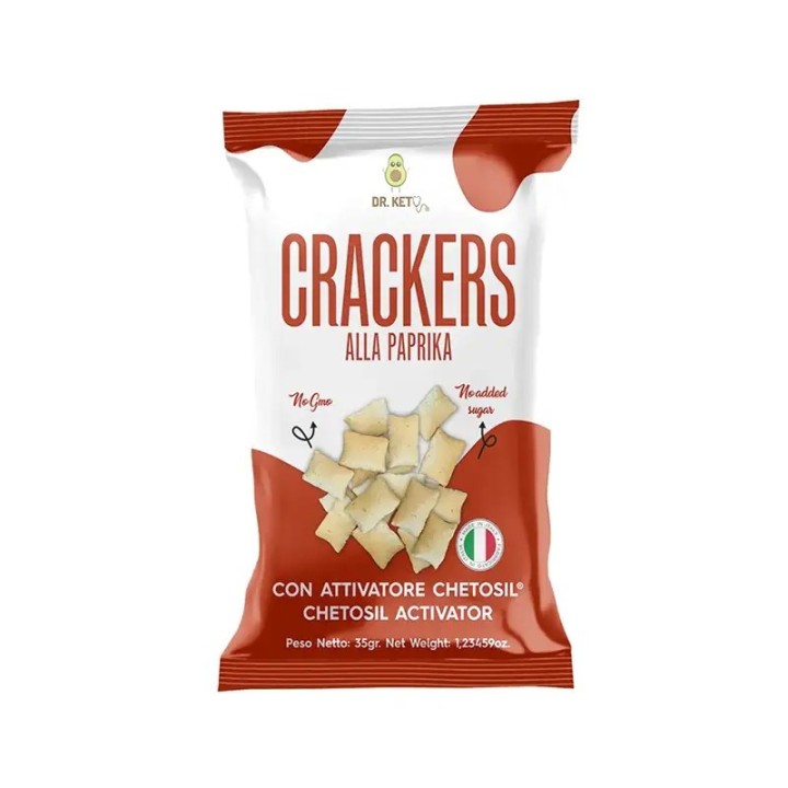 Dr. Keto Crackers Paprika - Low Carb & Senza Zuccheri 35g
