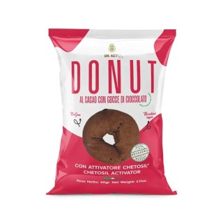Dr.Keto Donut al Cacao con Gocce di Cioccolato - Low Carb & Senza Zuccheri 60g