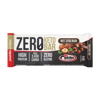 Pro Nutrition Zero Keto Nut Zero Noir Barretta Energetica 50g - Alta in Proteine, Basso Contenuto di Carboidrati, Senza Glutine