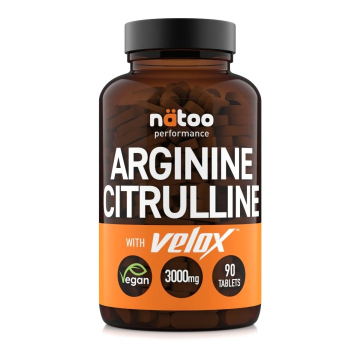 Natoo Arginine Citrulline - 90 compresse - Supporto per Vasodilatazione ed Energia Muscolare