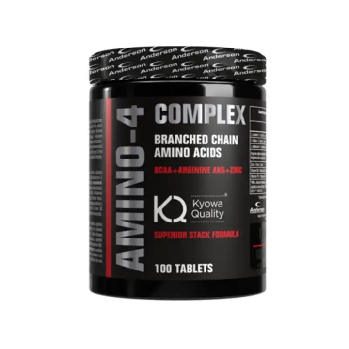 Anderson AMINO-4 Complex – 100 compresse | BCAA + Arginina AKG + Zinco