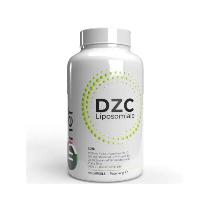 INNER DZC Liposomiale – 90 Capsule | Vitamina D3, Zinco e C per il Sistema Immunitario