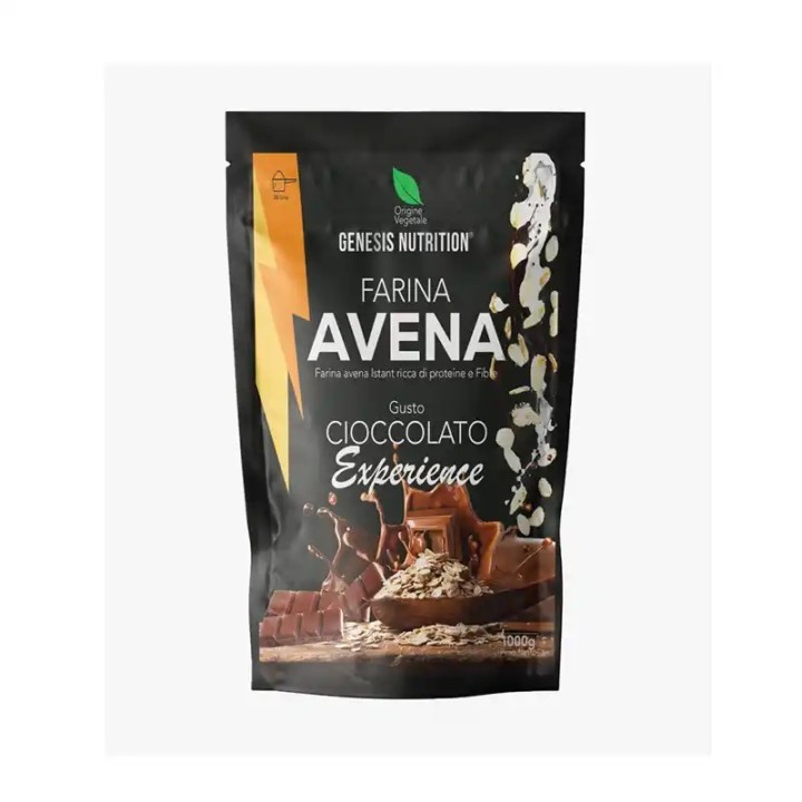 Genesis Nutrition Fiocchi d’Avena al Cioccolato – 1kg | Energia e Gusto per la Tua Colazione