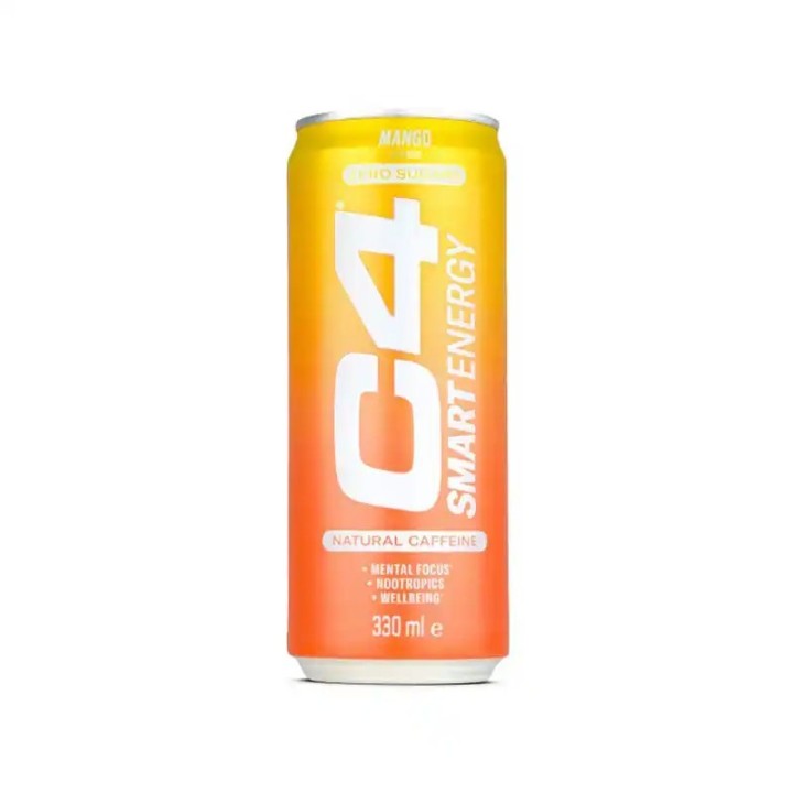 C4 Smart Energy Mango 330ml – Zero Zuccheri | Focus & Energia Mentale