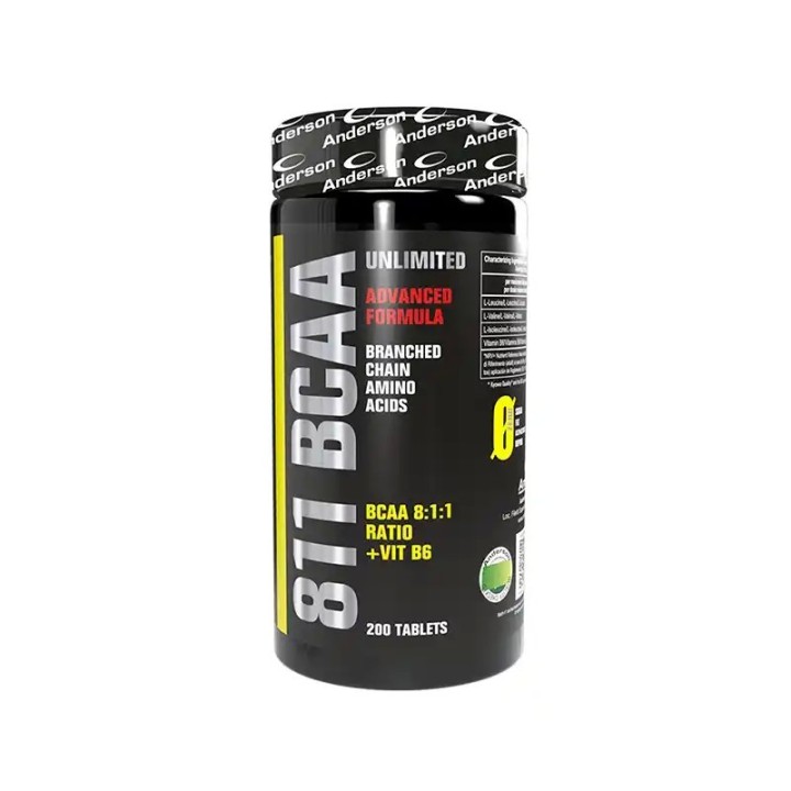 Anderson BCAA 811 Unlimited – 200 Compresse | Rapporto 8:1:1