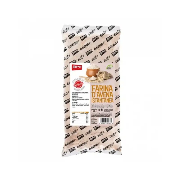 Farina d’Avena Istantanea 1 Kg – BPR | Fonte di Fibre e Proteine