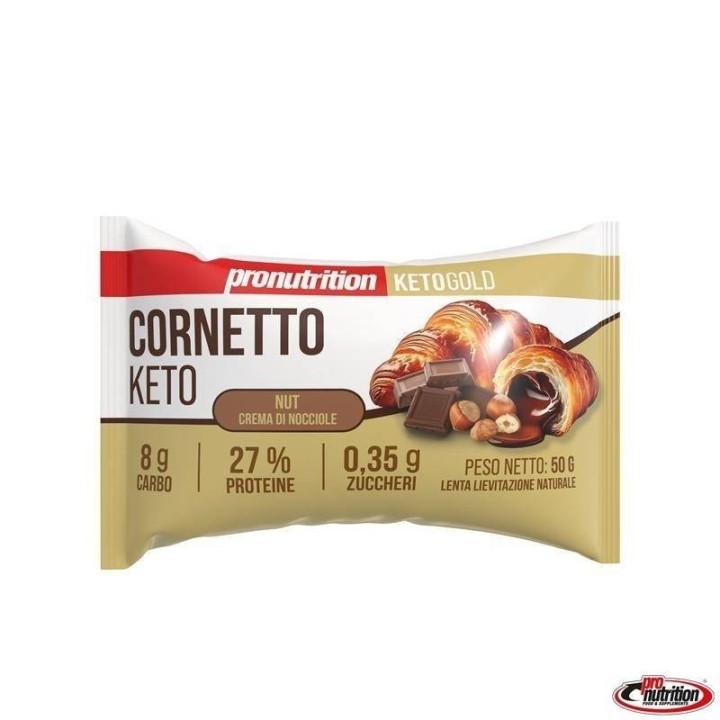 Cornetto Keto Nocciola Pronutrition 50g | Low Carb Senza Zucchero