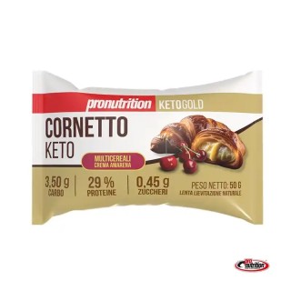Cornetto Keto Amarena – Pronutrition 50g | Basso in Carboidrati