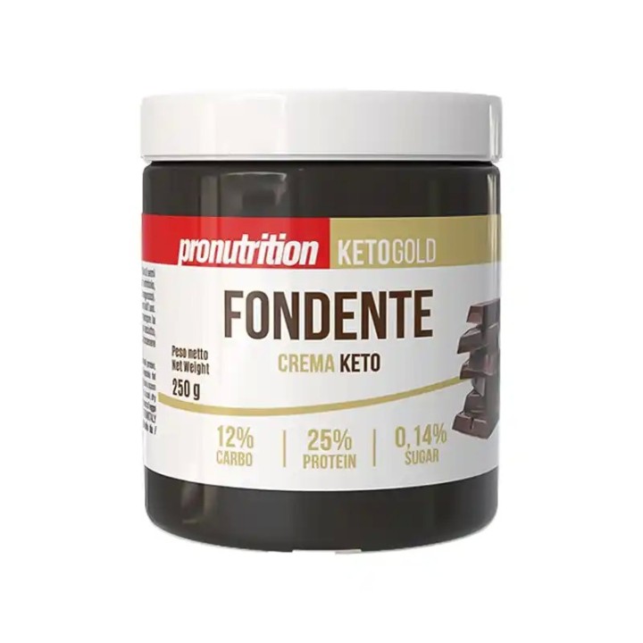 Pro Nutrition Crema Keto Fondente 250 g – Crema Spalmabile Proteica Low Carb