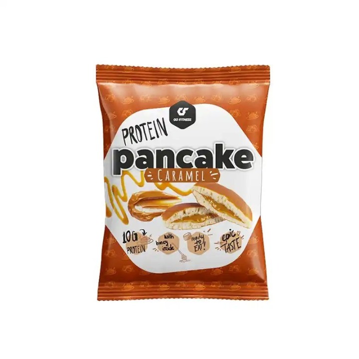 Go Fitness Protein Pancake Caramel 55 g | Pancake Proteico Snack