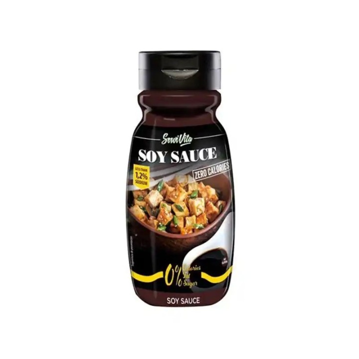 ServiVita Salsa di Soia Zero 305 ml | 0 Calorie Senza Zuccheri