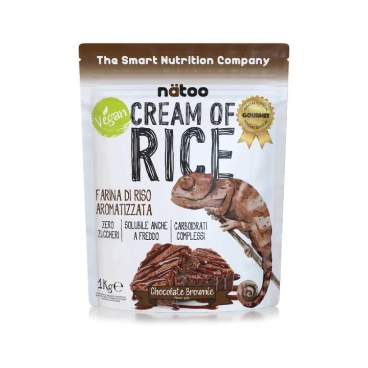 Crema di Riso Chocolate Brownie 1Kg Natoo | Pre Workout