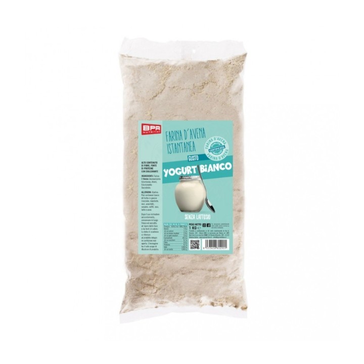 BPR Nutrition Farina D'Avena aromatizzata 1 Kg Yogurt Bianco