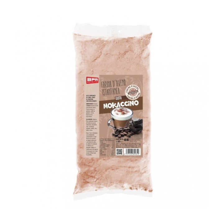 BPR Nutrition Farina D'Avena aromatizzata 1 Kg Mokaccino