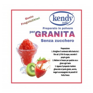Kendy preparato in polvere per granite fragola e kiwi 180gr