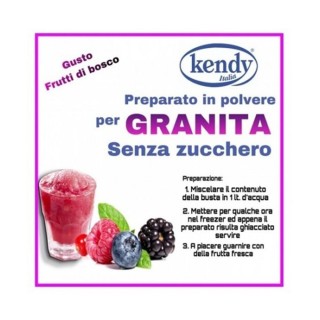 Kendy preparato in polvere per granite frutti di bosco 180gr