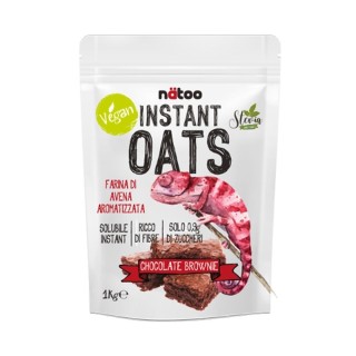 Natoo Instant Oats Farina d'avena Cioccolato Brownie 1kg