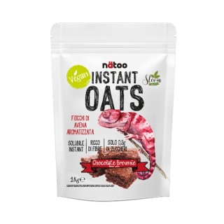 Natoo Instant Oats Fiocchi d'avena Cioccolato Brownie 1kg