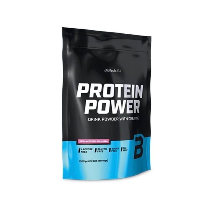 BiotechUsa Protein Power Fragola Banana 1 Kg