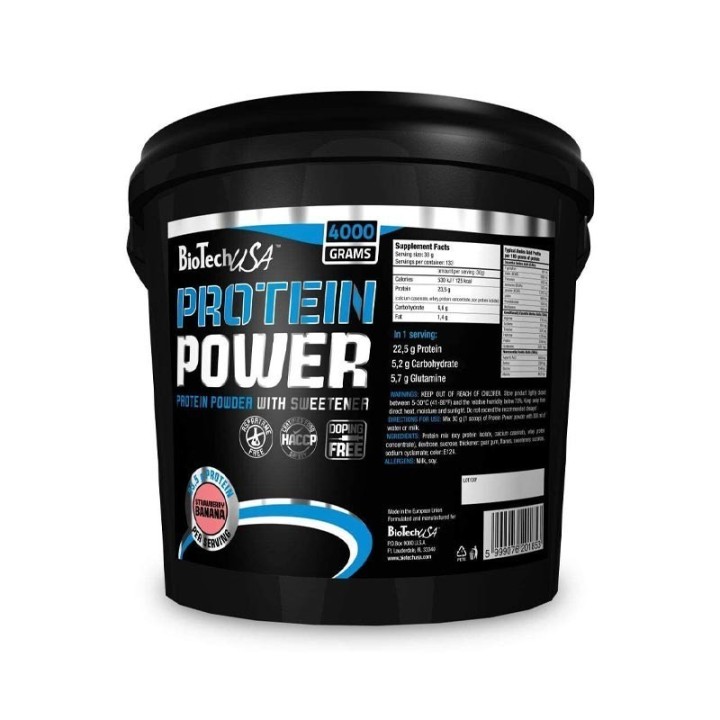 BiotechUsa Protein Power Fragola Banana4 Kg