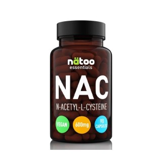 NAC N-Acetilcisteina 600 mg Nätoo – Antiossidante Naturale | 90 Capsule Vegan