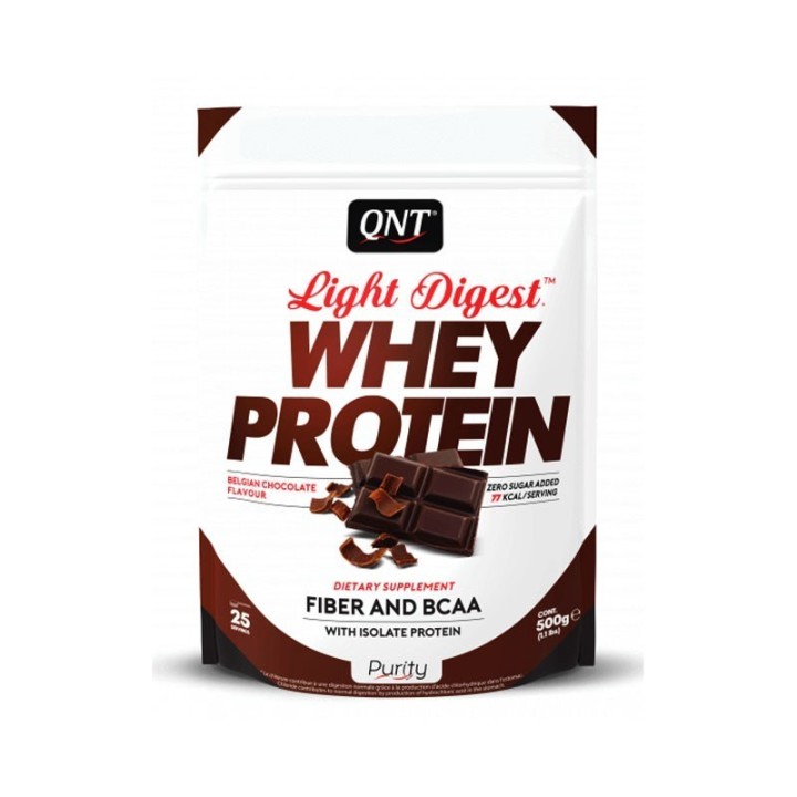 QNT Light Digest whey protein cioccolato Belga 500g